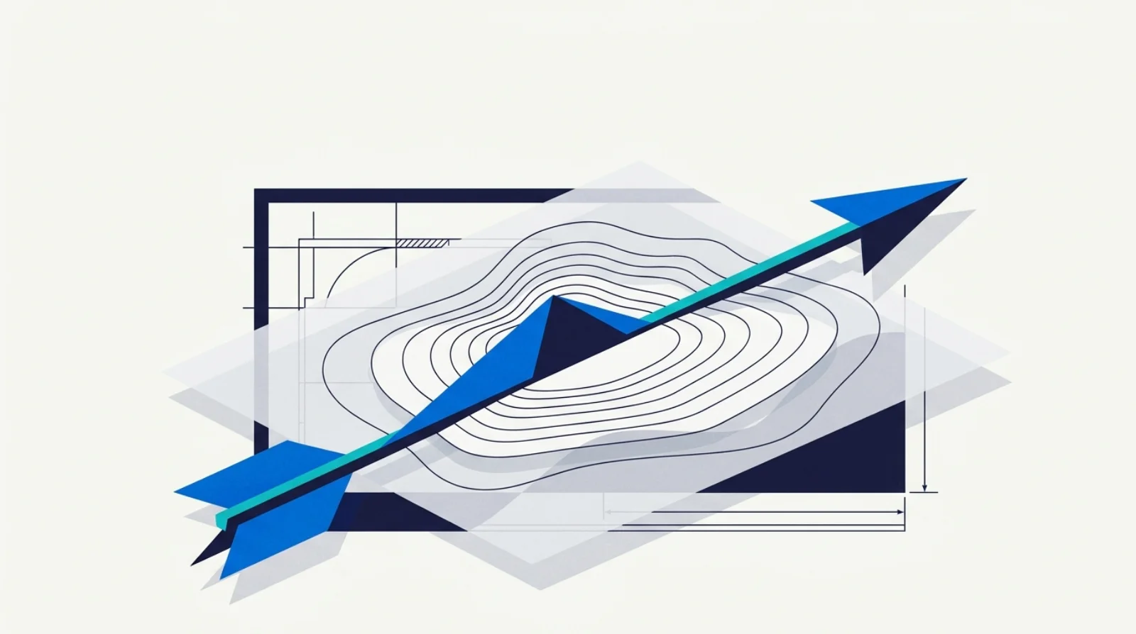 Editorial illustration of a demand forecast curve feeding into an operational planning cadence.