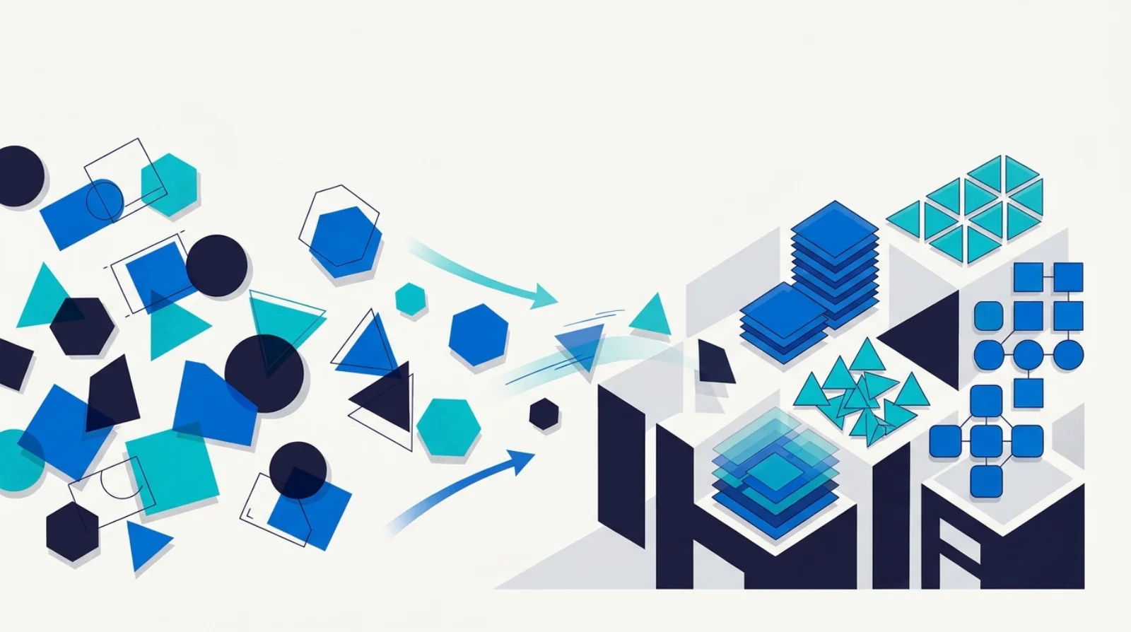 Editorial illustration of a customer base resolving into distinct behavioural segments.