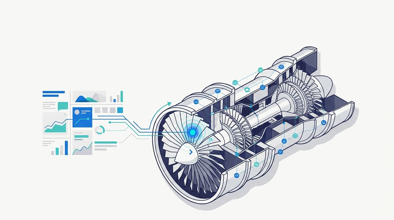 Editorial illustration for Predictive maintenance and ops dashboards for a UK industrial manufacturer