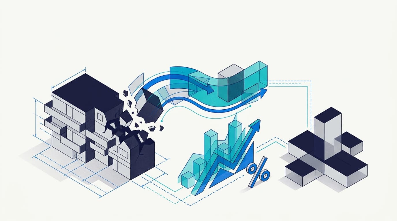 Editorial illustration for Quantifying how predictive software reduces evictions for social landlords